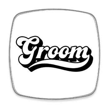 Groom Bachelor Party Men Matching Squad Crew Group - Magnet carré - blanc - Devant