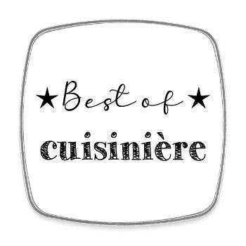 CUISINIERE. MAMAN. FÊTE DES MÈRES. BONNE FÊTE MAMA - Magnet carré - blanc - Devant