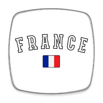 French flag, French pride - Square fridge magnet - white - Front