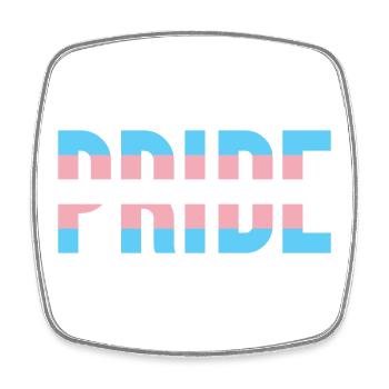 Pride Month LGBT - Trans Pride - Viereckiger Kühlschrankmagnet - Weiß - Vorne