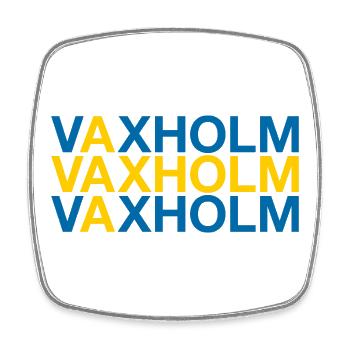 VAXHOLM Sverige Sweden Sweden Flag - Square fridge magnet - white - Front
