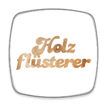 Holz Tischler Fan coole lustige Sprüche Maserung - Viereckiger Kühlschrankmagnet - Weiß - Vorne