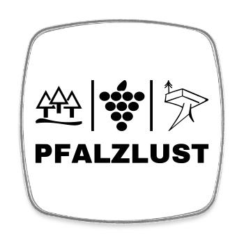 Pfälzer Life Style - Viereckiger Kühlschrankmagnet - Weiß - Vorne