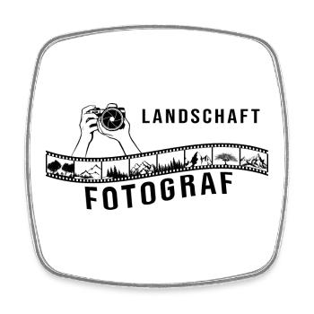 Landschaftsfotograf - Viereckiger Kühlschrankmagnet - Weiß - Vorne