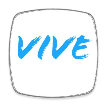 vive la mode - Magnet carré - blanc - Devant