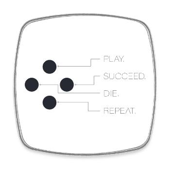 Gaming Geschenk, Gaming T-Shirt, Gaming Konsole - Viereckiger Kühlschrankmagnet - Weiß - Vorne