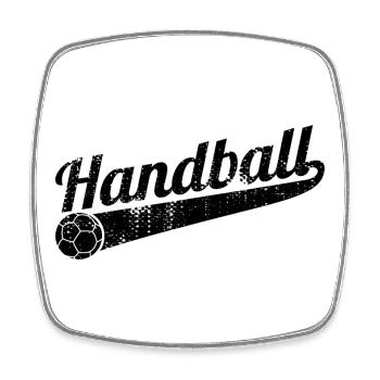 Handball - Square fridge magnet - white - Front
