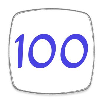 100. 100 JAHRE. 100-JÄHRIGES JUBILÄUM. 100. GEBURTSTAG - Viereckiger Kühlschrankmagnet - Weiß - Vorne