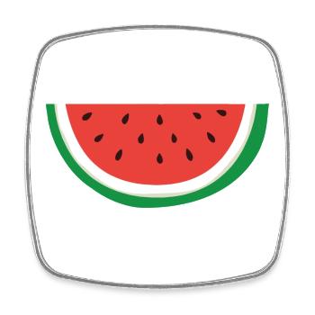 Watermelon- Palestinian symbol - Square fridge magnet - white - Front