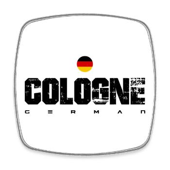 German Flag Crest Circle - Square fridge magnet - white - Front