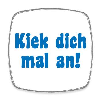 Modell Spruch Berliner - Viereckiger Kühlschrankmagnet - Weiß - Vorne