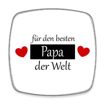 Vatertag 2026 Geschenk  Papa Vater best dad ever - Viereckiger Kühlschrankmagnet - Weiß - Vorne