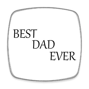 Vatertag 2026 Geschenk  Papa Vater best dad ever - Viereckiger Kühlschrankmagnet - Weiß - Vorne