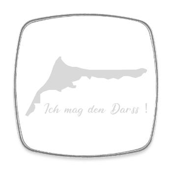 Ich mag den Darss -Meine Halbinsel ! - Viereckiger Kühlschrankmagnet - Weiß - Vorne