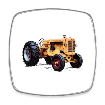 Minneapolis Traktor G-Serie - Viereckiger Kühlschrankmagnet - Weiß - Vorne