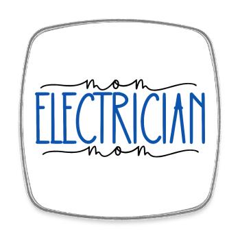 Elektriker stolze Mama süßes Geschenk - Viereckiger Kühlschrankmagnet - Weiß - Vorne