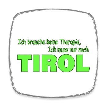 Therapie Tirol - Viereckiger Kühlschrankmagnet - Weiß - Vorne