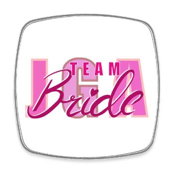Team Bride Bachelor Party Women's Motto - Square fridge magnet - white - Front