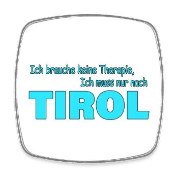 Therapie TIROL - Viereckiger Kühlschrankmagnet - Weiß - Vorne