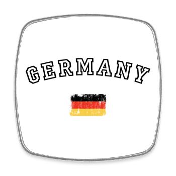German Flag Stripes Pop Art - Square fridge magnet - white - Front