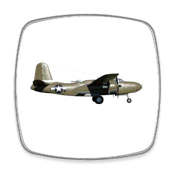 A-20 Havoc - Magnet carré - blanc - Devant