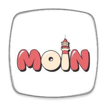 Moin Leuchtturm Küste Meer Ostsee Nordsee Strand - Viereckiger Kühlschrankmagnet - Weiß - Vorne