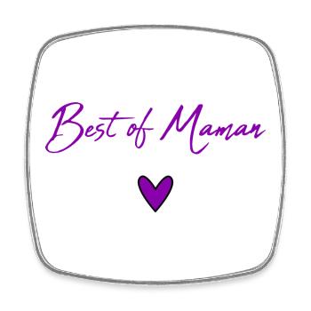 MUTTERTAG. HERZ. ALLES GUTE ZUM GEBURTSTAG. MAMA - Viereckiger Kühlschrankmagnet - Weiß - Vorne