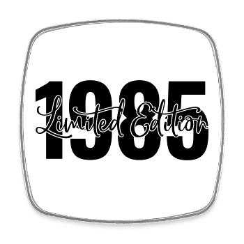 Limited edition 1985 - Square fridge magnet - white - Front