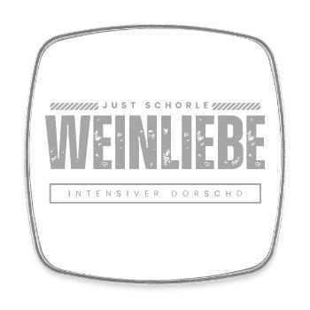 Just spritzer - Square fridge magnet - white - Front