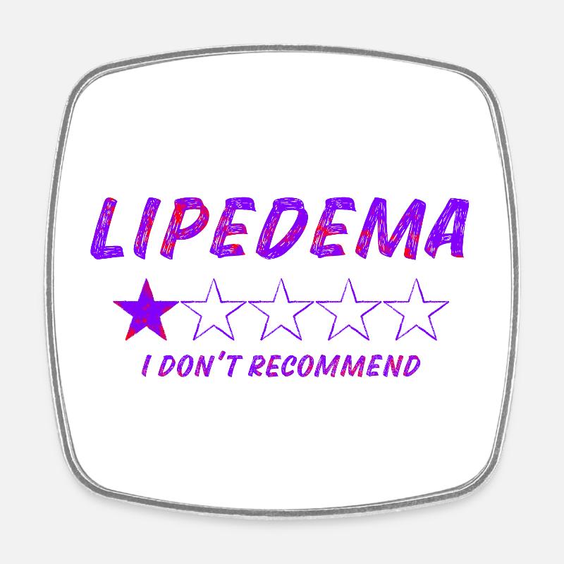Lipedema Rating - Square fridge magnet - white