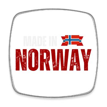 Fabriqué en Norvège, fierté norvégienne - Magnet carré - blanc - Devant