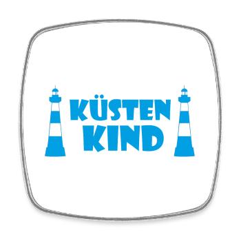 Coastal Child - Square fridge magnet - white - Front