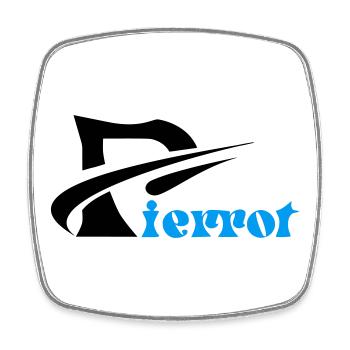 Pierrot - Viereckiger Kühlschrankmagnet - Weiß - Vorne