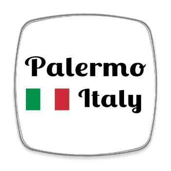 Palerme, Italie - Imprimés élégants - Magnet carré - blanc - Devant
