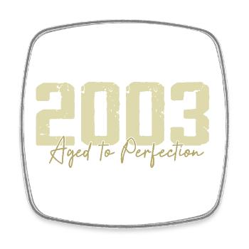 Original 2003 Retro 2003 Geburtstagsgeschenk 2003 - Viereckiger Kühlschrankmagnet - Weiß - Vorne