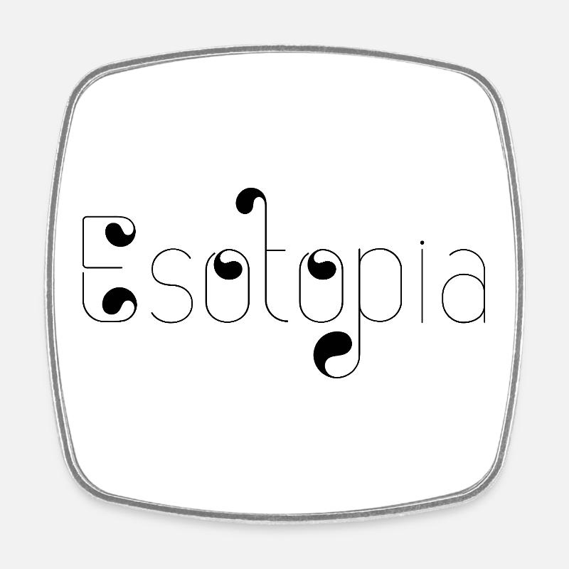 Esotopia - Square fridge magnet - white