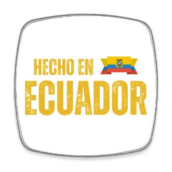 Made in Ecuador, Ecuadorian pride - Square fridge magnet - white - Front
