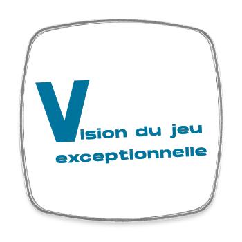 Vision du Jeu - Magnet carré - blanc - Devant