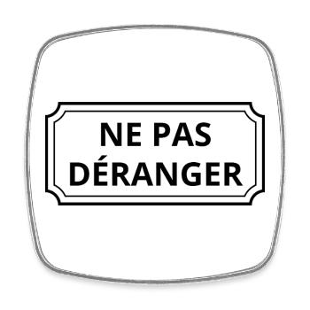 Ne pas déranger - Magnet carré - blanc - Devant