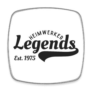 DIY legend since 1975 - Square fridge magnet - white - Front