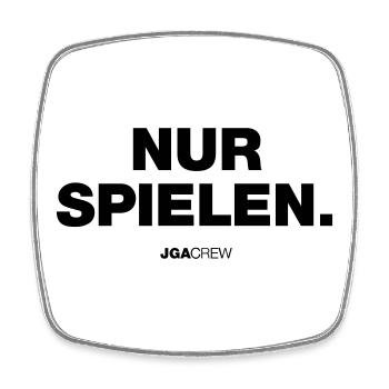 Nur Spielen (JGA - Jungesellenabschied) - Viereckiger Kühlschrankmagnet - Weiß - Vorne