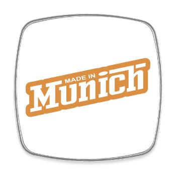 Munich - because it's your city! - Square fridge magnet - white - Front