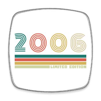 20 Years 2006 Vintage Birthday Gift - Square fridge magnet - white - Front