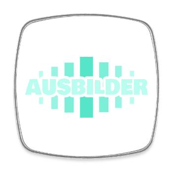 instructor - Square fridge magnet - white - Front