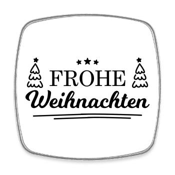 Frohe Weihnachten! - Viereckiger Kühlschrankmagnet - Weiß - Vorne