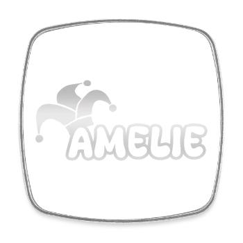 Cadeau pour Amélie - Magnet carré - blanc - Devant