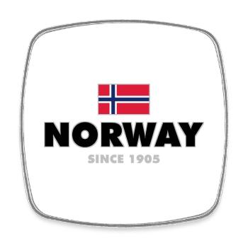 Norway - Norge - Norway - Flag - Scandinavia - Square fridge magnet - white - Front