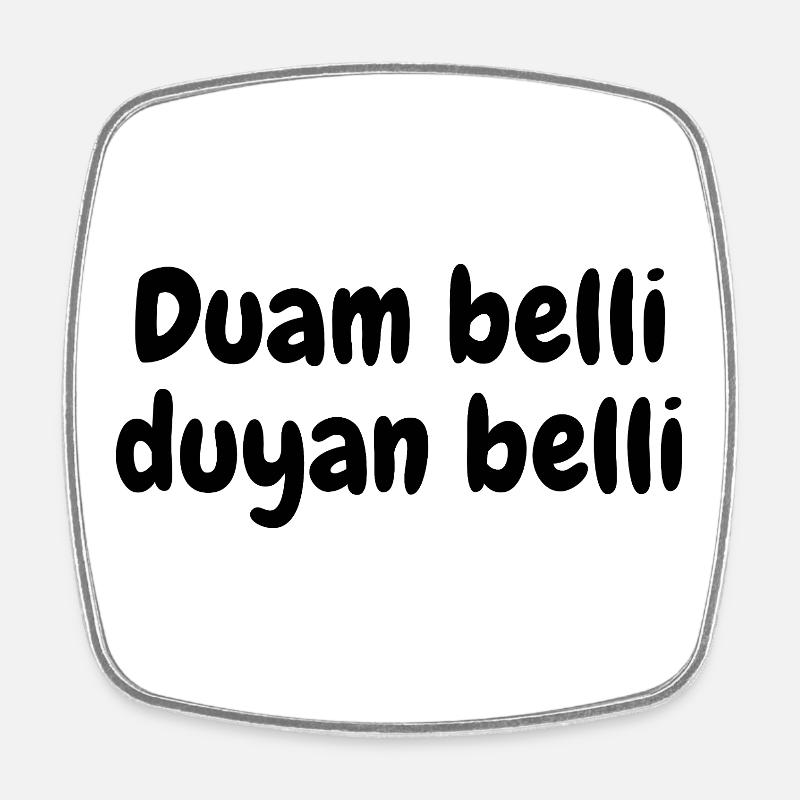 Dua - Square fridge magnet - white