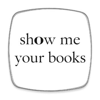 Zeig mir deine Bücher - Viereckiger Kühlschrankmagnet - Weiß - Vorne