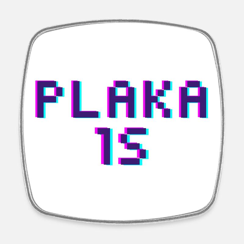 Burdur 15 - Square fridge magnet - white